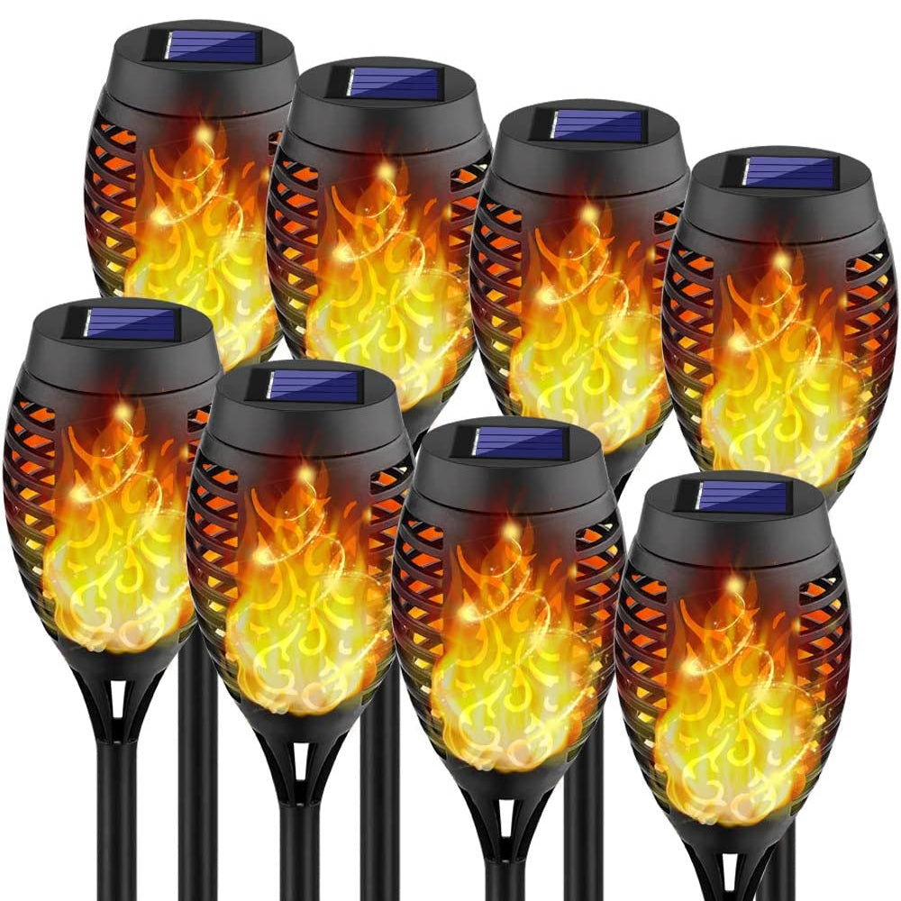 Hjemix | 8-Pack: Solcelledbelysning med flimrende flamme