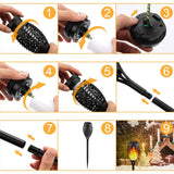 Hjemix | 8-Pack: Solcelledbelysning med flimrende flamme
