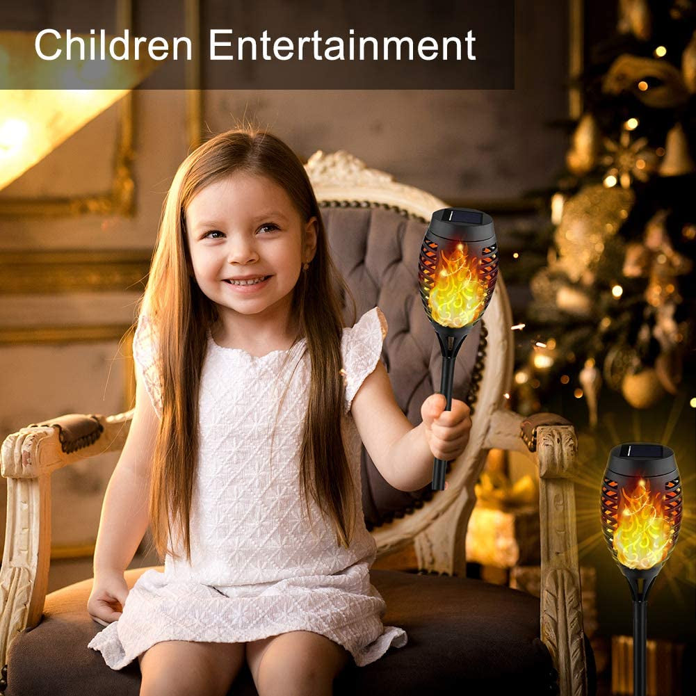 Hjemix | 8-Pack: Solcelledbelysning med flimrende flamme