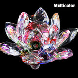 Hjemix | 80Mm Kvarts Krystaller Lotusblomst Håndverk Glass Fengshui Ornamenter Helbredende Krystaller Hjem Fest Wicca Dekorasjon Yoga Gaver Suvenir