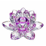Hjemix | 80Mm Kvarts Krystaller Lotusblomst Håndverk Glass Fengshui Ornamenter Helbredende Krystaller Hjem Fest Wicca Dekorasjon Yoga Gaver Suvenir