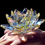 Hjemix | 80Mm Kvarts Krystaller Lotusblomst Håndverk Glass Fengshui Ornamenter Helbredende Krystaller Hjem Fest Wicca Dekorasjon Yoga Gaver Suvenir