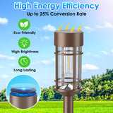 Hjemix | Mancra 8 Pakke Solenergi Utendørslys, Ip65 Vanntett, Lys For Terrasse, Plen, Og Hage