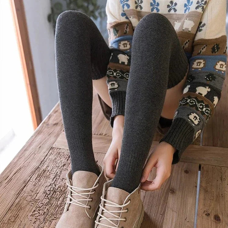 Hjemix | Ull Over-the-Knee Sokker