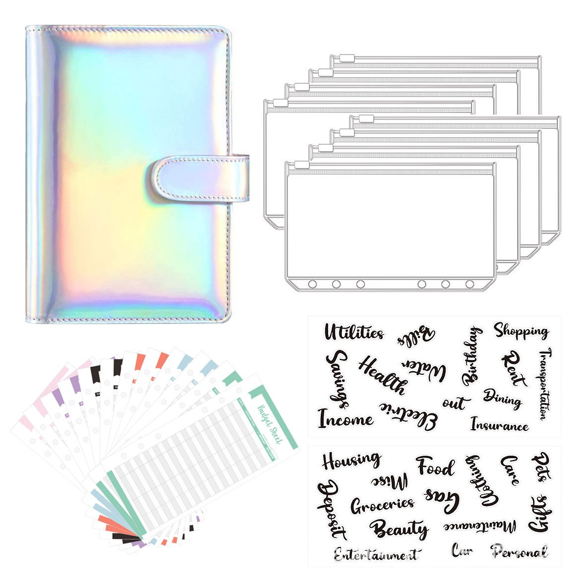 Hjemix | Budsjettpermanentbok med kontanter konvolutter