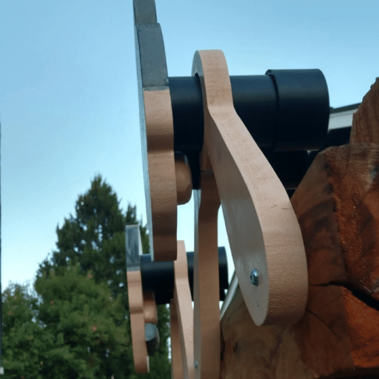 Hjemix | Gjerde Dekorasjon Nysgjerrig Gammel Mann og Kvinne Hage Gårds Kunst