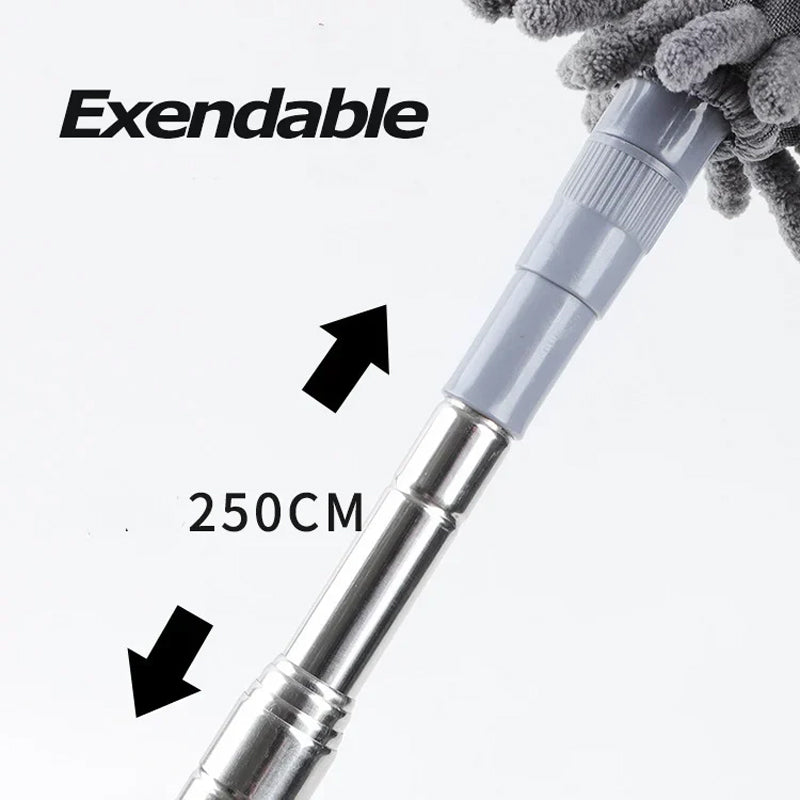 Hjemix | Utvidbar vaskbar buet mikrofiber støvkost