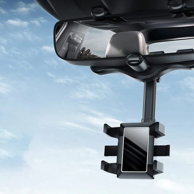 Hjemix | Multifunksjonell 360 Rotérbar Bil Bakspeil Telefonholder