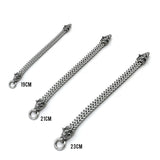 Hjemix | Viking Rustfritt Stål Dobbel Ulvehode Fenris Armbånd