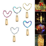 Hjemix | LED Vinflaske Lamper Kork Nattlys DIY Dekorasjon Hev - 5/10 PCS