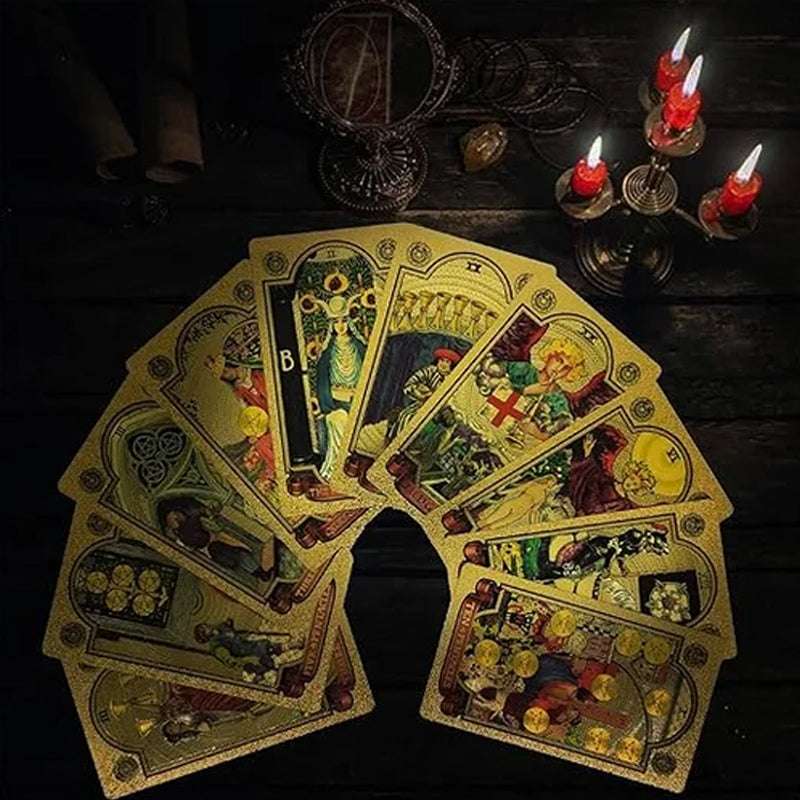 Oppdag den mystiske verden av Tarot Gold Foil Tarot