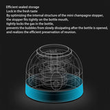 Hjemix | Silikonforseglet vin-, øl-, champagnepropp