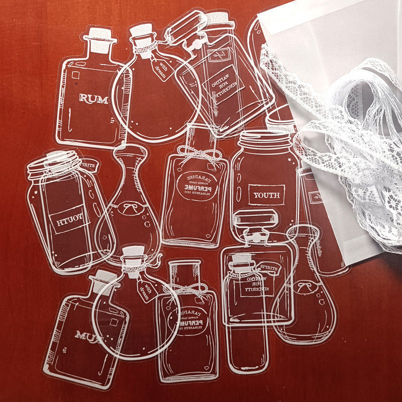 Hjemix | Gjennomsiktige tørkede blomster bokmerker (30 stykker/sett)