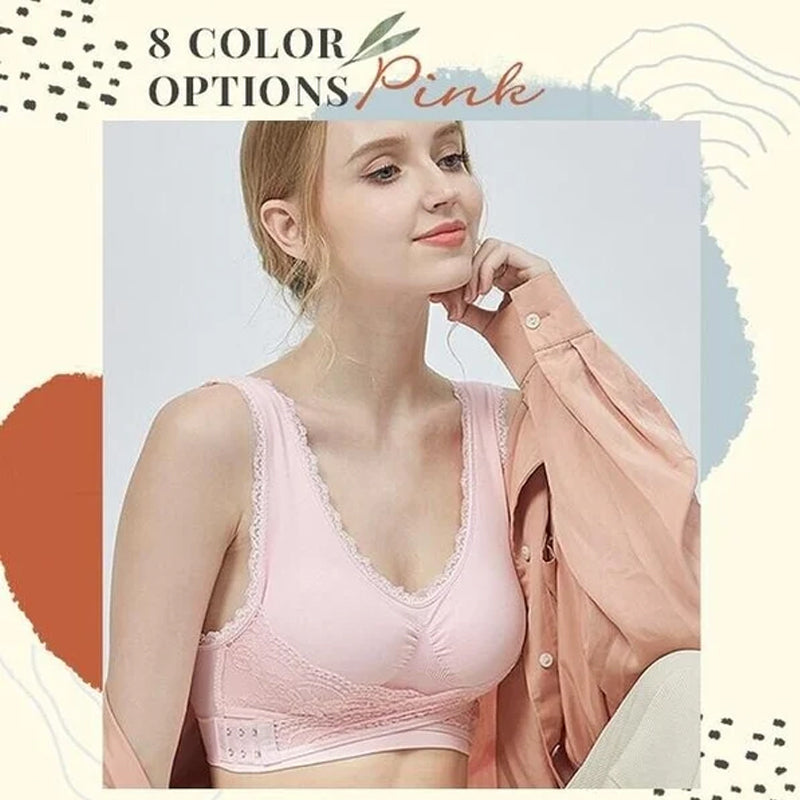 Hjemix | Front Cross-Side Buckle Lace Bh