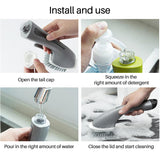 Hjemix | Rengjøringsbørste med langt håndtak