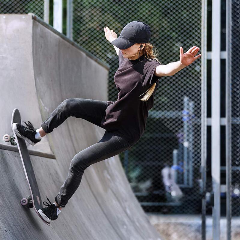 Hjemix | Bluetooth-Hodetelefoner, Stereo In-Ear Hodetelefoner, Sikker Passform For Sport, Treningssenter, Reise (Vanntett, Støyreduserende Mikrofon)