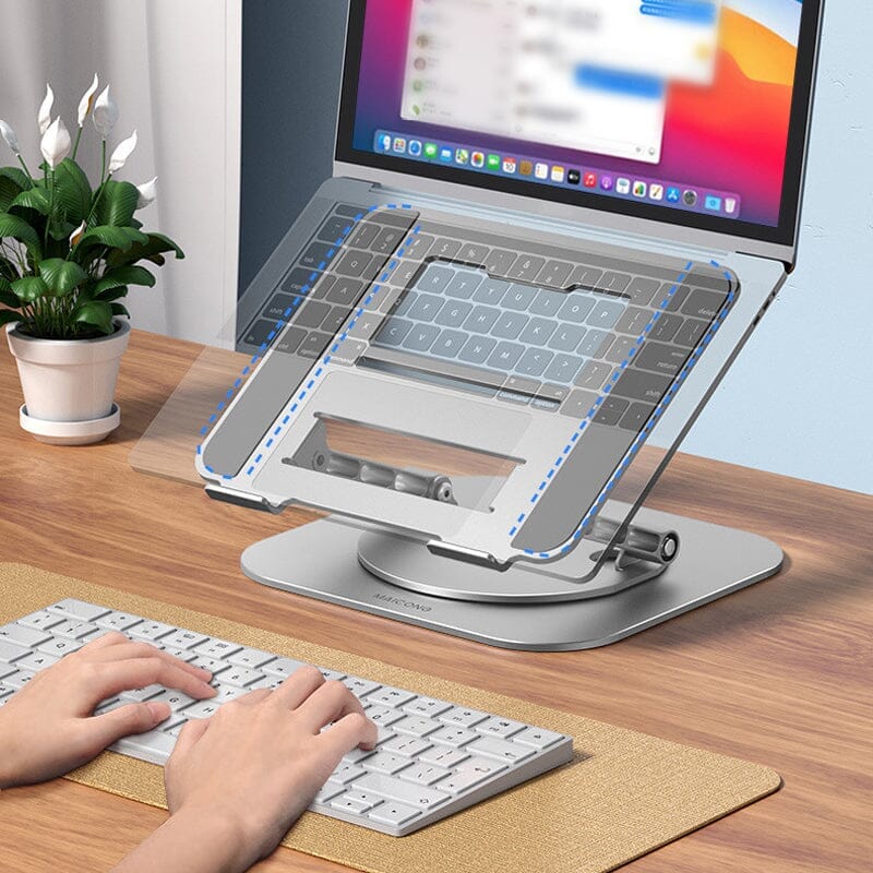 Hjemix | Laptop Stativ Aluminiumlegering Roterende Ramme