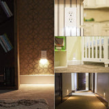 Hjemix | Outlet veggplate med LED nattlys