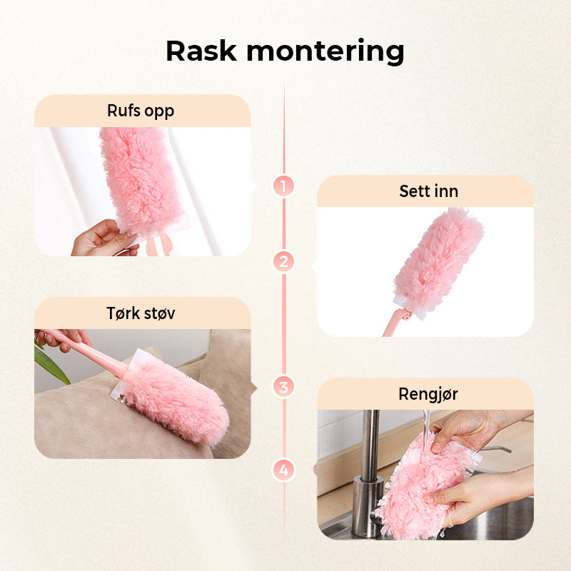 Hjemix | Sammenleggbar gjenbrukbar støvkost for rengjøring