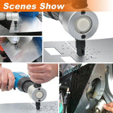 Hjemix | Nibbler Cutter Drill Attachment Dobbel Hode Metallplate
