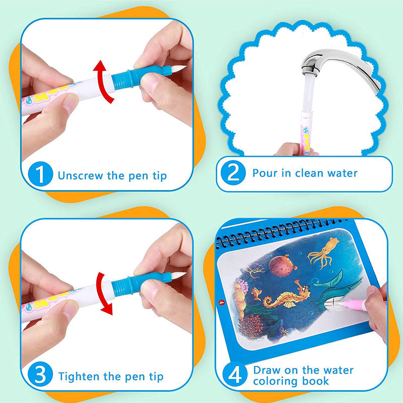 Hjemix | Magisk Vann Malebok