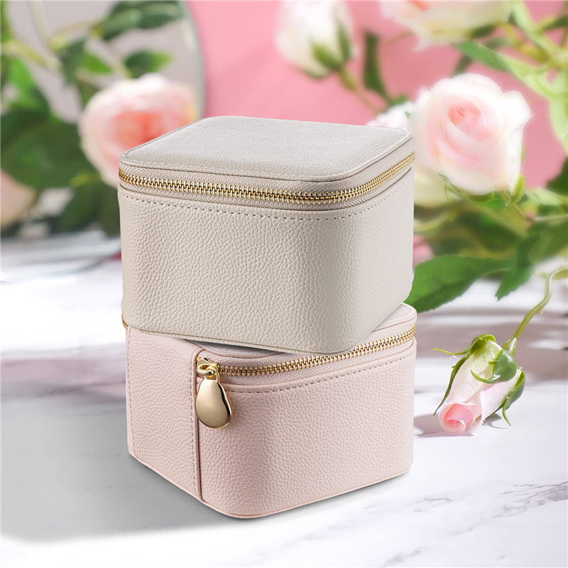 Hjemix | Lær smykkeboks for reise