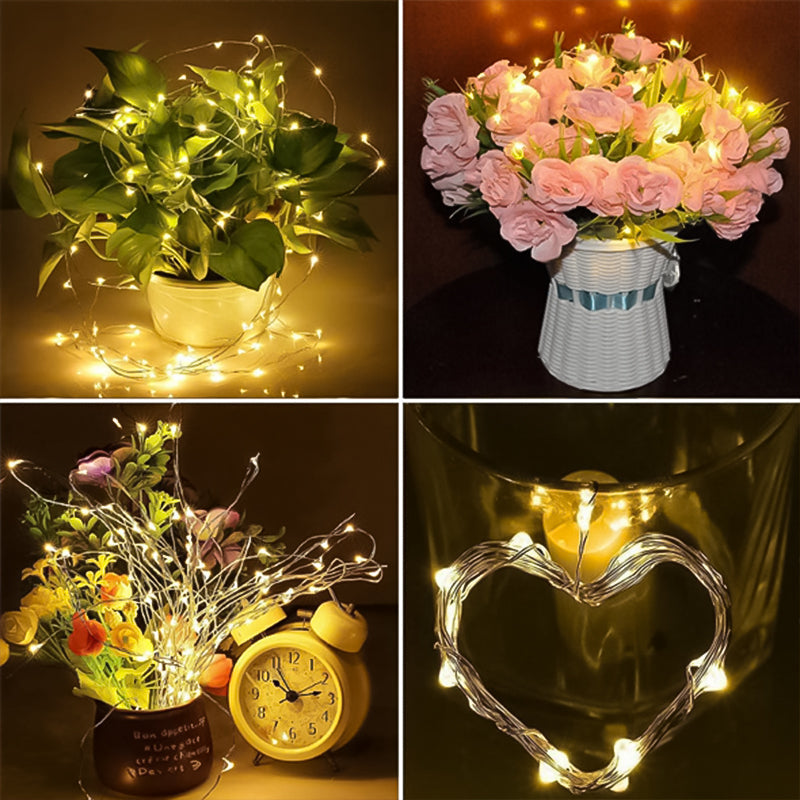 Hjemix | LED Flaske Lys Kork Natt Lys DIY Dekor Gave