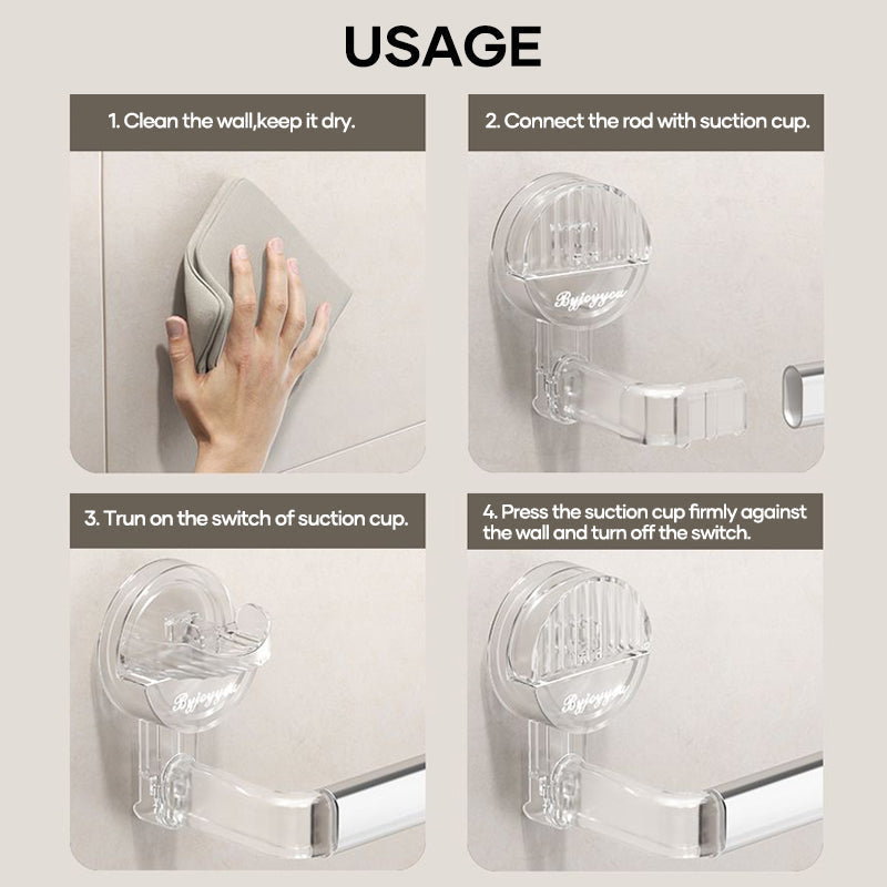 Hjemix | Sugkop Håndkleholder