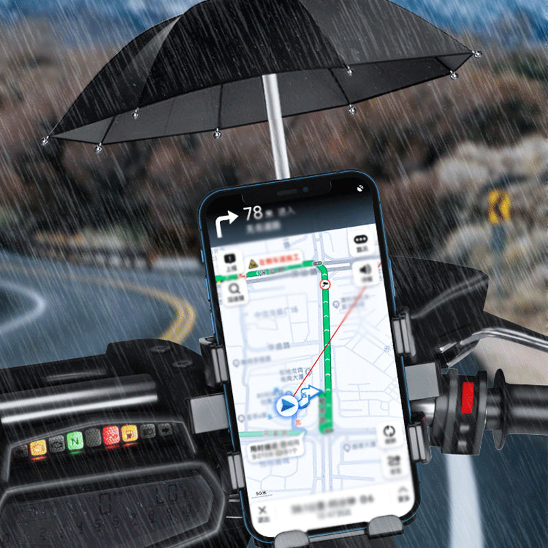 Hjemix | Motorsykkel Telefonholder med Paraply