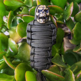 Hjemix | Paracord nøkkelring mumie messing hodeskalle
