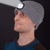 Hjemix | Avtagbar LED Hodelykt Beanie Lue