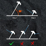 Hjemix | Luminous Carbon Steel Hexagonal Spiral Fluorescent Nail