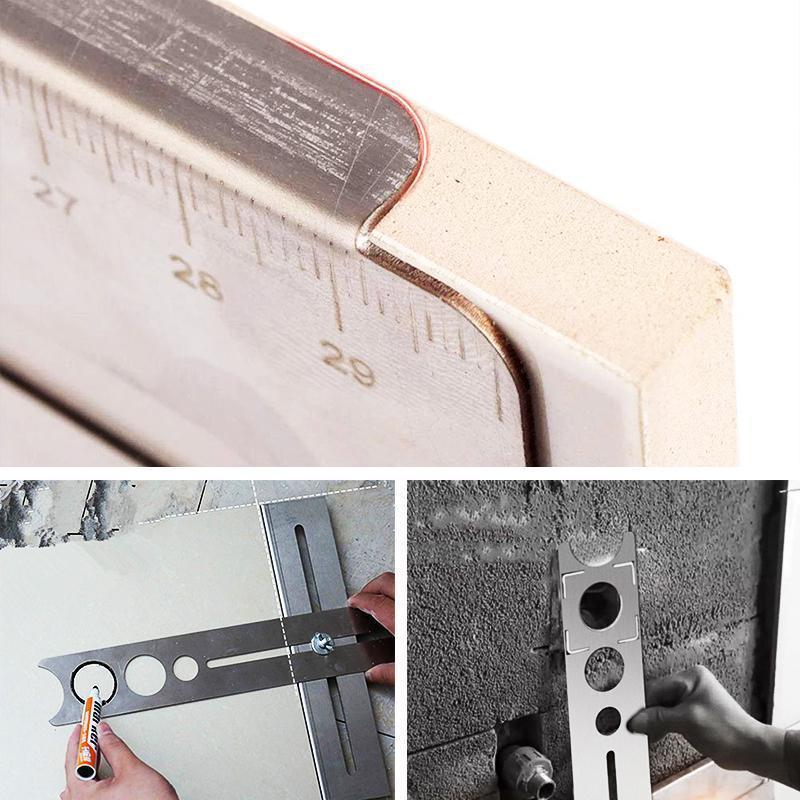 Hjemix | Rustfritt Stål Flis Hull Locator