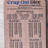 Hjemix | Crap Out Terning Poengtavle