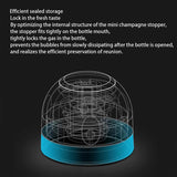 Hjemix | Gjenbrukbar lekkasjesikker silikonforseglinghette for champagne- og vinflasker