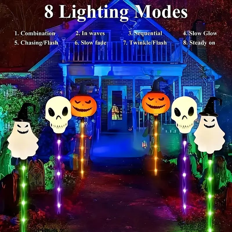 Hjemix | 6 i 1 Halloween Solhage Lys