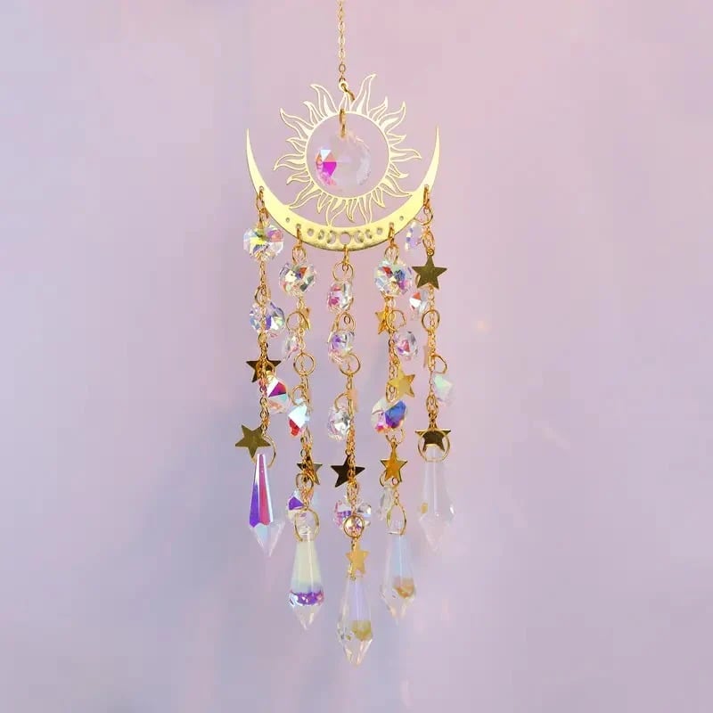 Hjemix | ⏰⌛ Krystall solfanger, innendørs og utendørs dekorasjon for vinduer, soverom, terrasse og hage️