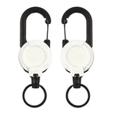 Hjemix | Utendørs automatisk uttrekkbar wire Luya taktisk nøkkelring med tyverisikring