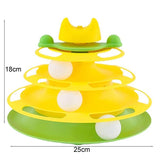 Hjemix | Deilig interaktiv sirkelbane med bevegelige baller kattehøytaler for avslapning