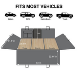Hjemix | Bakseteenhenger for hunder - Svart med dørdeksler
