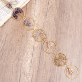 Hjemix | Krystall Livets Tre 6 Ringer Veggdekor Ornament