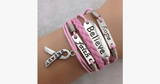 Hjemix | Hope Faith and Faith Brystkreft Armbånd