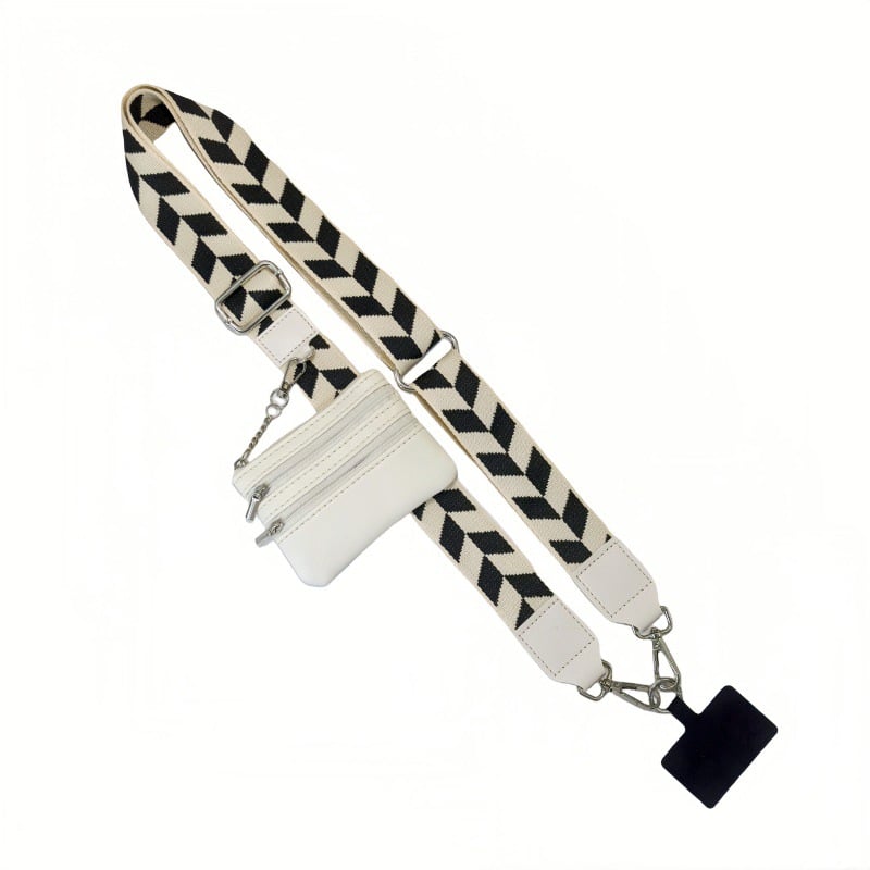 Hjemix | Justerbar telefon lanyard crossbody stropp med lommebok