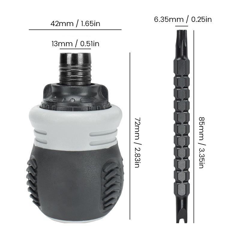 Hjemix | 13 I 1 Mini Ratsjebrikett Skrutrekker Sett
