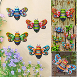 Hjemix | Iron Bee Art Skulptur Hengende Veggdekorasjoner for Hage
