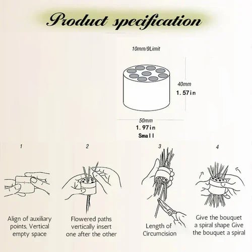 Hjemix | Spiral Ikebana Stilkholder