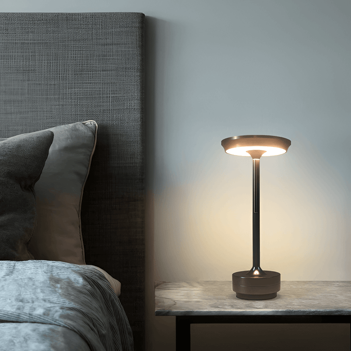 Hjemix | Trådløs | Oppladbar Berøringskontroll LED Bordlampe for Elegant Ambient Lys