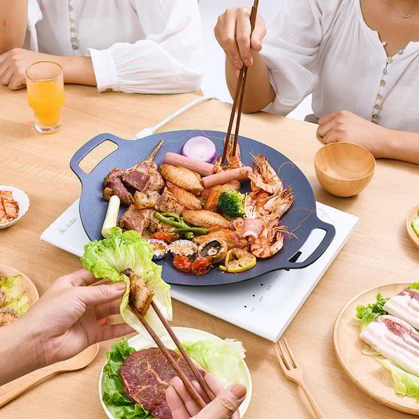 Hjemix | Multifunksjonell Medisinsk Sone Grillpanne Non-stick Panne
