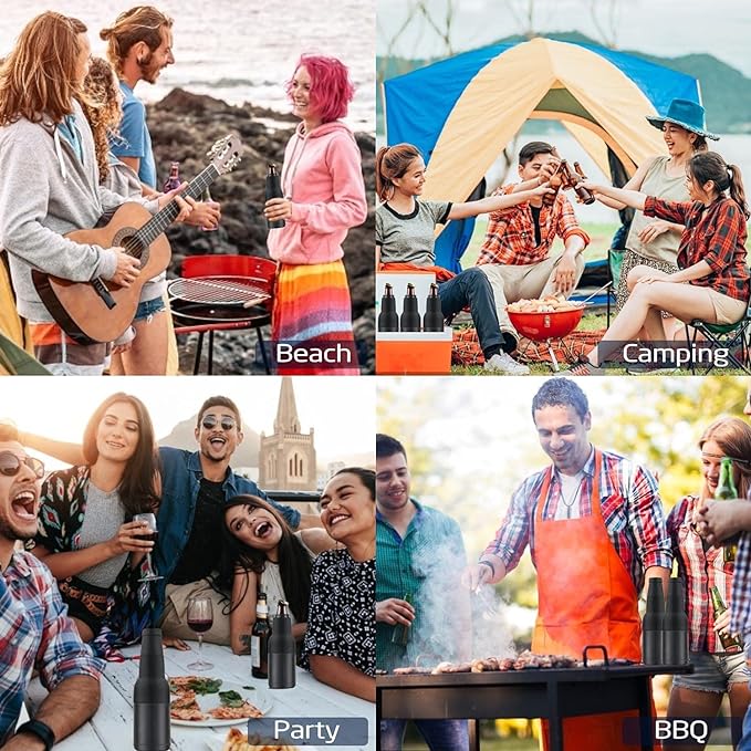 Hjemix | Ølflaske- og boks-kjøler med ølopper.