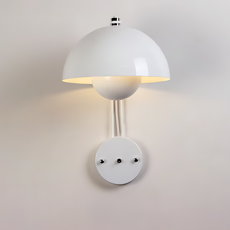 Hjemix | GloomLamp | Moderne blank metall LED vegglampe
